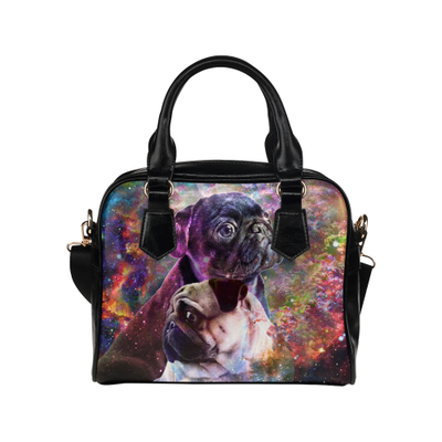 Pug Yin Yang Shoulder Handbag