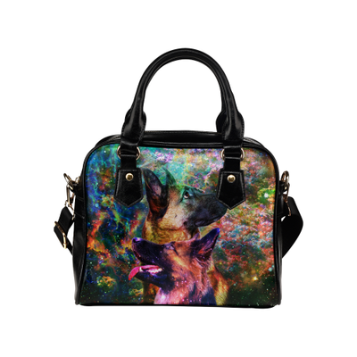 German Shepherd Yin Yang Shoulder Handbag