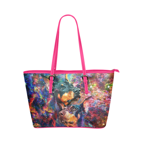 Doberman Leather Tote Bag