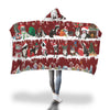 Boston Terrier Snow Christmas Hooded Blanket