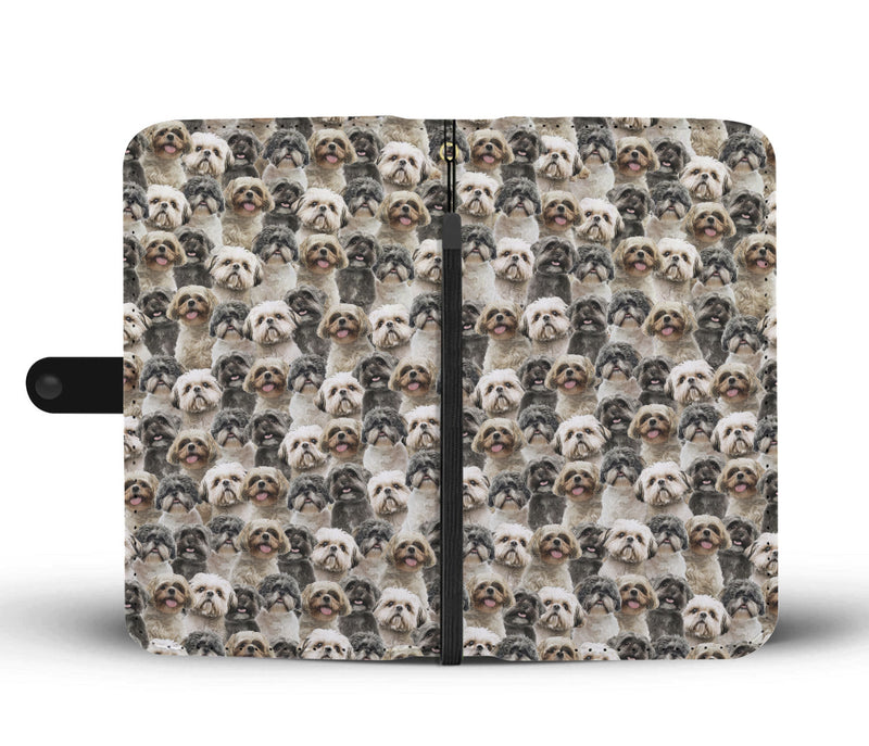 Shih Tzu Full Face Wallet Case