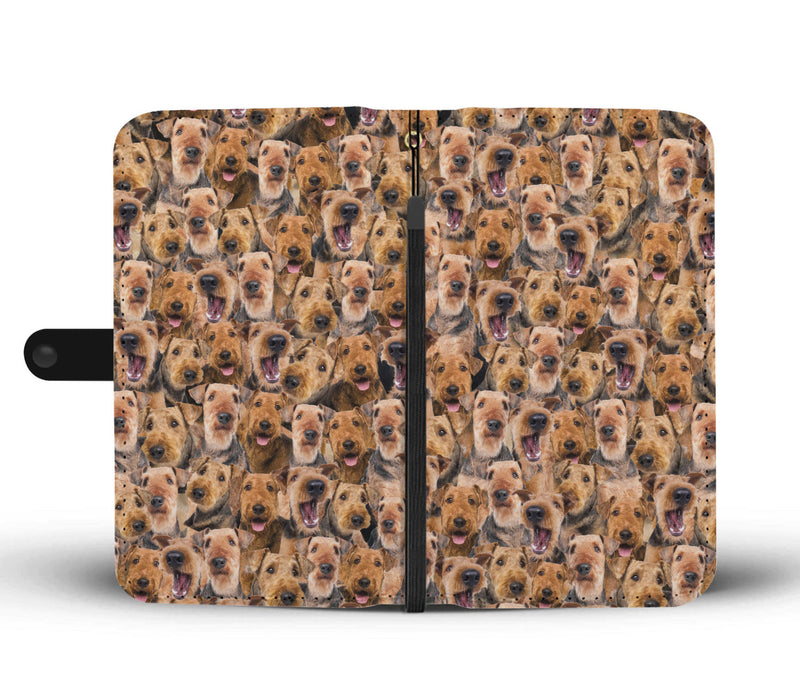 Airedale Terrier Full Face Wallet Case