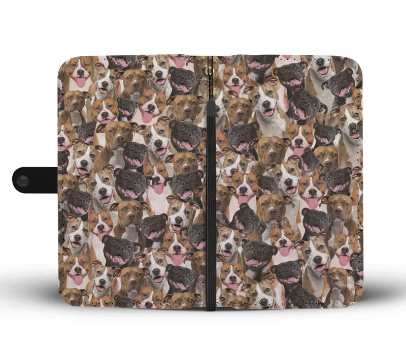 American Staffordshire Terrier Full Face Wallet Case