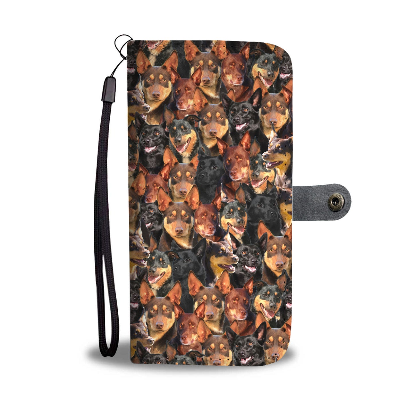 Australian Kelpie Full Face Wallet Case