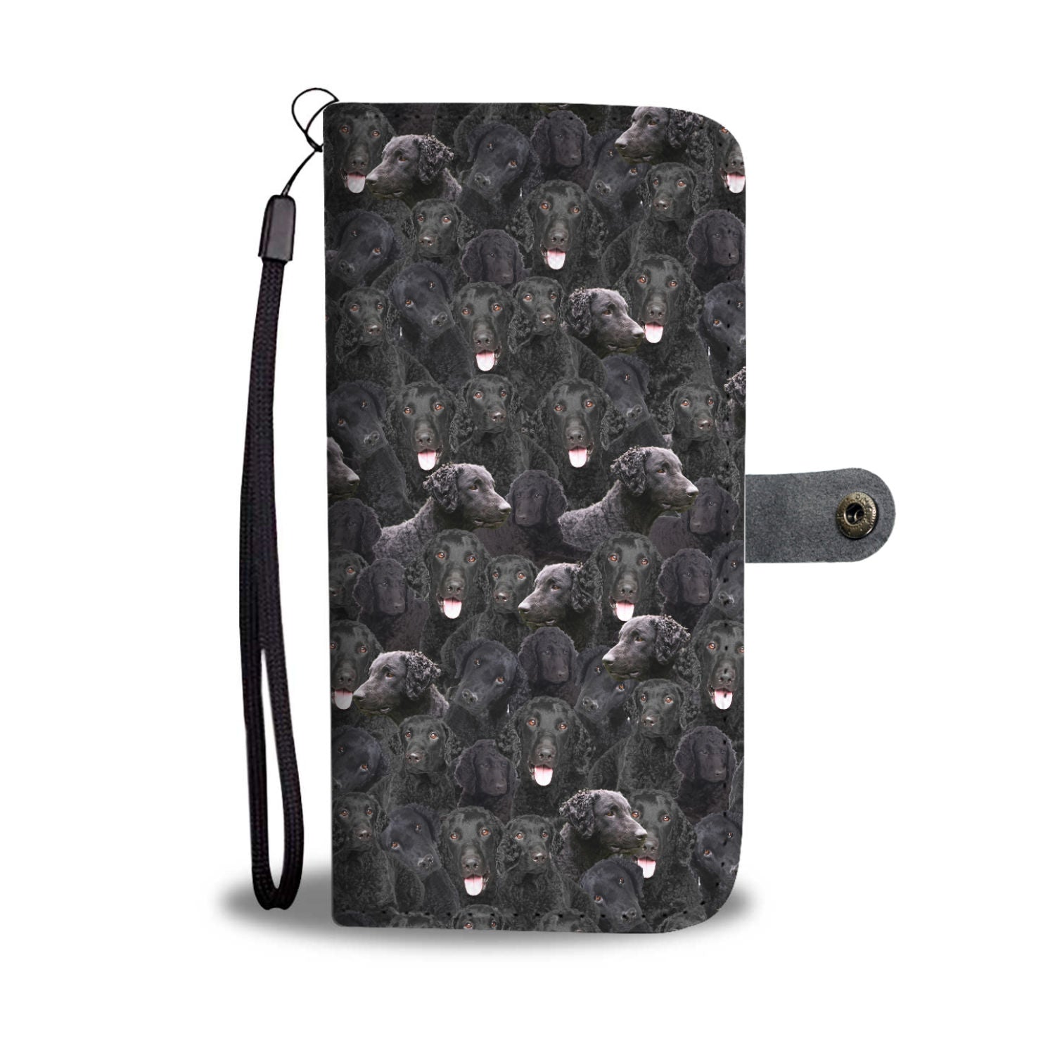 Curly Coated Retriever Full Face Wallet Case