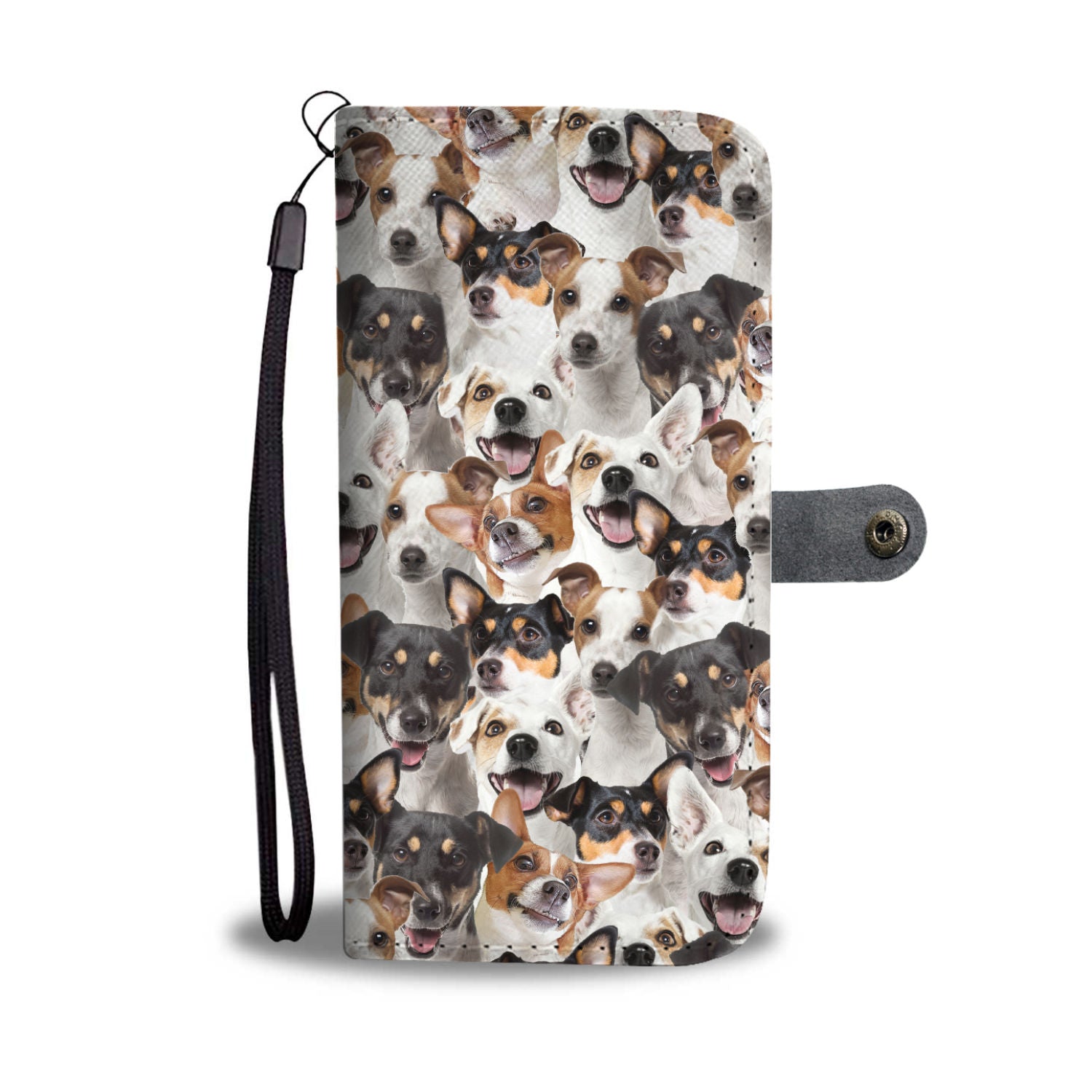 Jack Russell Terrier Full Face Wallet Case