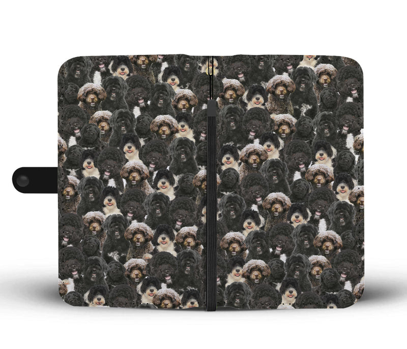 Portuguese Water Dog Full Face Wallet Case