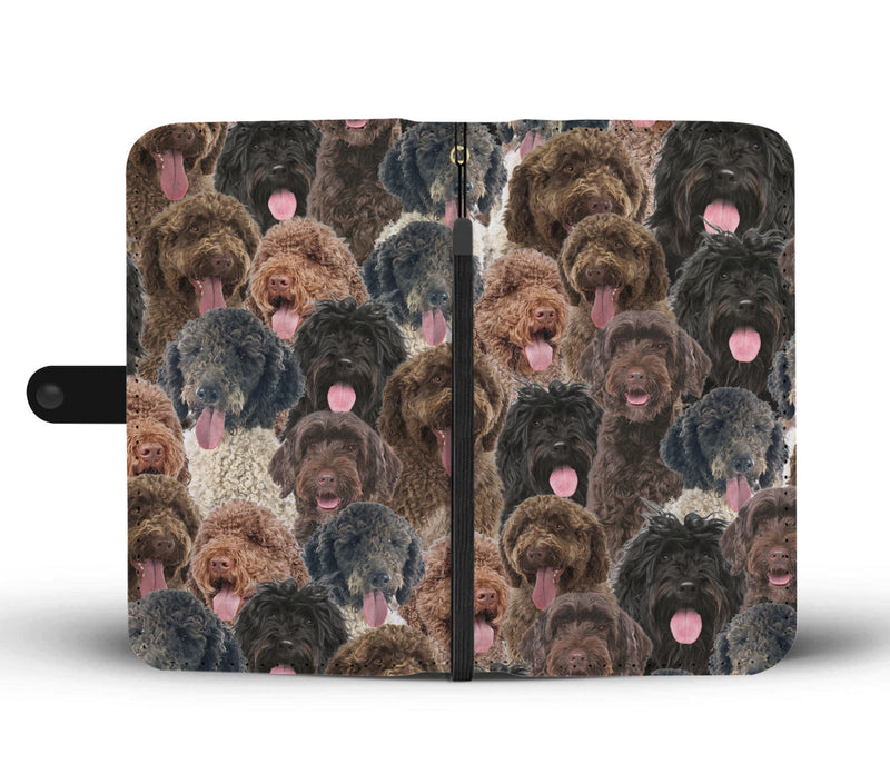 Portuguese Water Dog Full Face Wallet Case