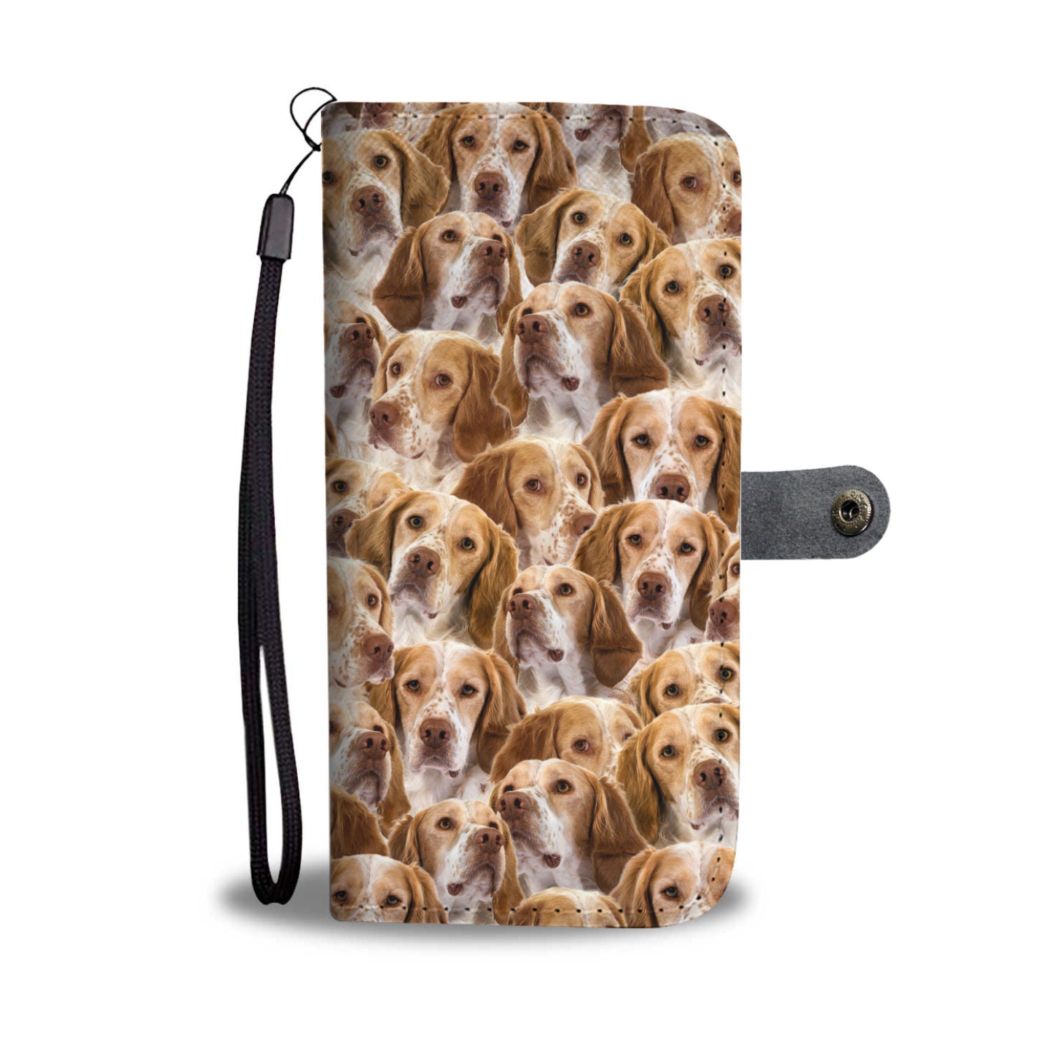 French Spaniel Full Face Wallet Case