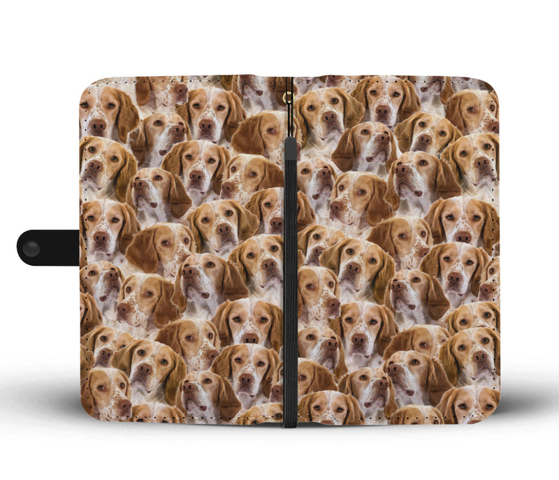French Spaniel Full Face Wallet Case