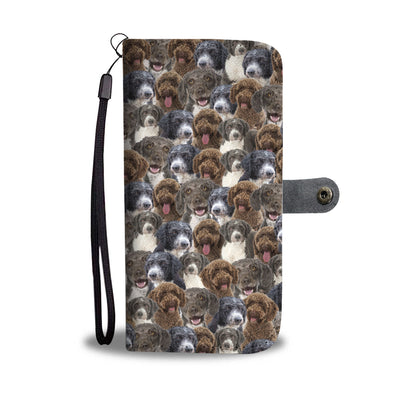 Spanish Water Dog Full Face Wallet Case
