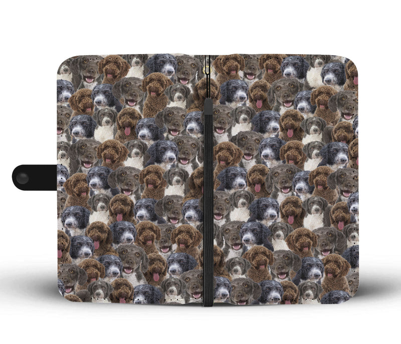 Spanish Water Dog Full Face Wallet Case