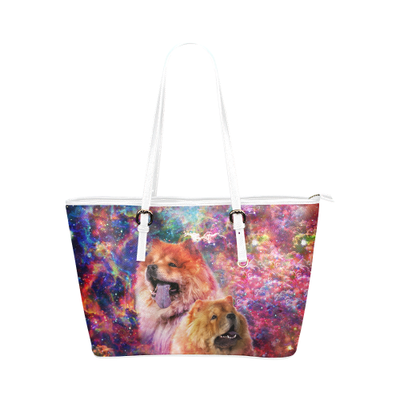 Chow Chow Leather Tote Bag