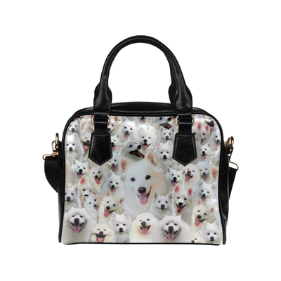 American Eskimo Face Shoulder Handbag