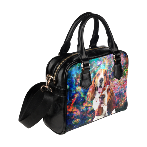 Basset Hound Yin Yang Shoulder Handbag