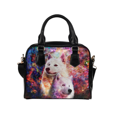Samoyed Yin Yang Shoulder Handbag