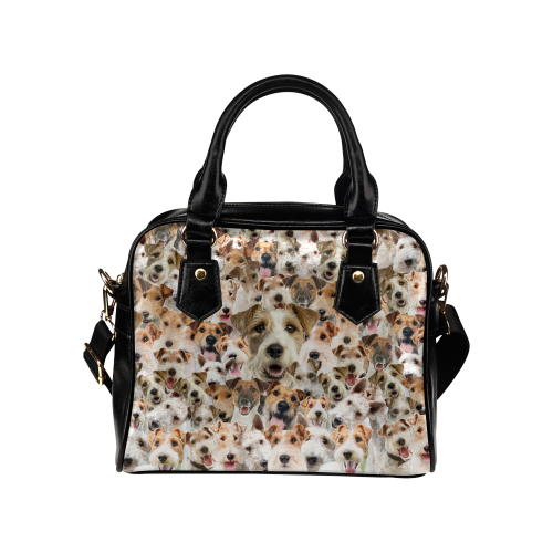 Fox Terrier Face Shoulder Handbag