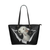 Bedlington Terrier Leather Tote Bag