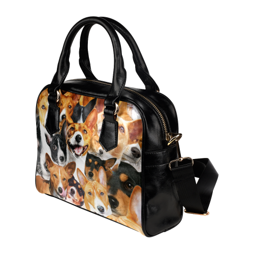 Basenji Face Shoulder Handbag