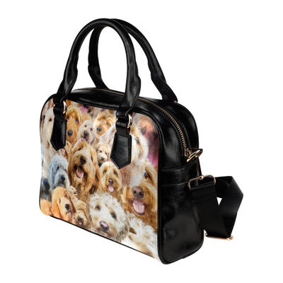Goldendoodle Face Shoulder Handbag