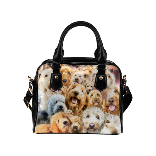 Goldendoodle Face Shoulder Handbag