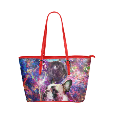 French Bulldog Leather Tote Bag