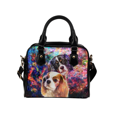 Cavalier King Charles Spaniel Yin Yang Shoulder Handbag
