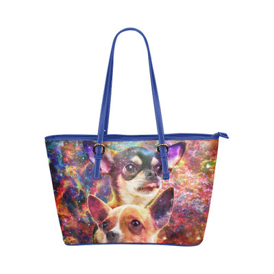 Chihuahua Leather Tote Bag