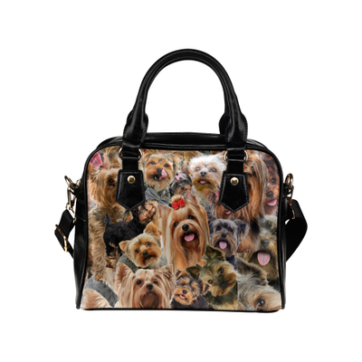 Yorkshire Terrier Face Shoulder Handbag
