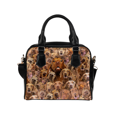 Vizsla Face Shoulder Handbag