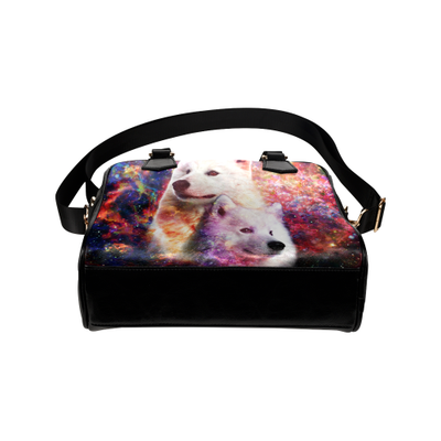 Samoyed Yin Yang Shoulder Handbag