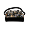 Black and Tan Coonhound Face Shoulder Handbag