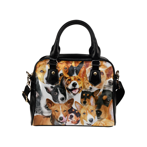 Basenji Face Shoulder Handbag