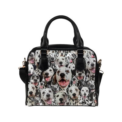 Dalmatian Face Shoulder Handbag