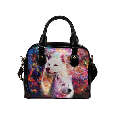 Samoyed Yin Yang Shoulder Handbag