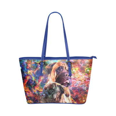 Bullmastiff Leather Tote Bag
