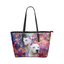 Dogo Argentino Leather Tote Bag