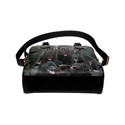 Schipperke Face Shoulder Handbag