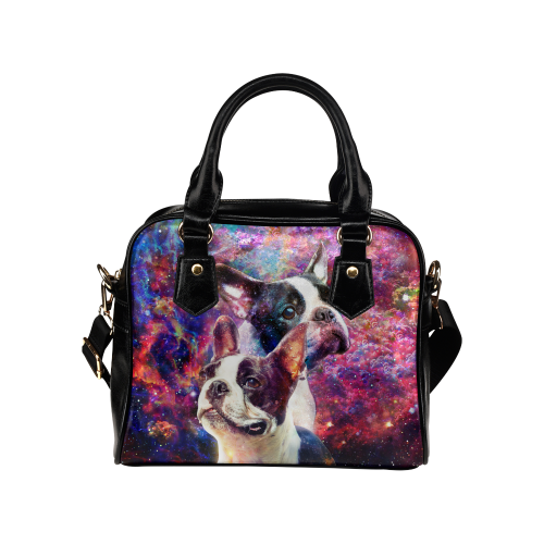 Boston Terrier Yin Yang Shoulder Handbag