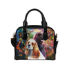 American Cocker Spaniel Yin Yang Shoulder Handbag