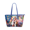 Basset Hound Leather Tote Bag