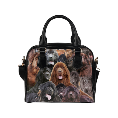 Newfoundland Face Shoulder Handbag