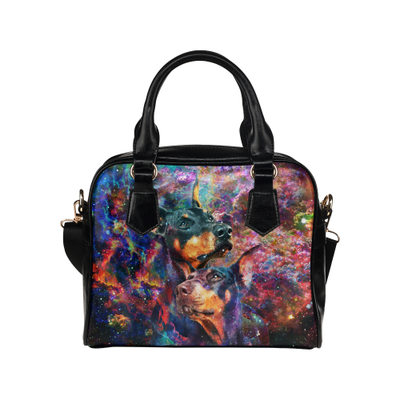 Dobermann Yin Yang Shoulder Handbag