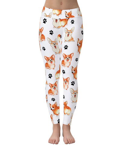 Welsh Corgi Paw Leggings