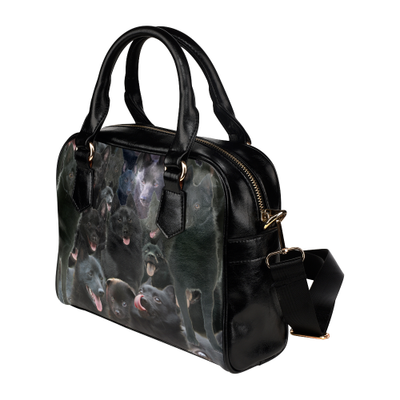 Schipperke Face Shoulder Handbag