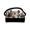 Sighthound Face Shoulder Handbag