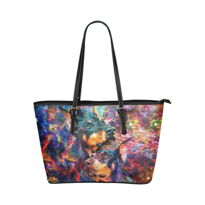Doberman Leather Tote Bag