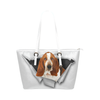 Basset Hound Leather Tote Bag