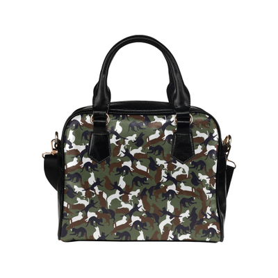Cat Camo Shoulder Handbag