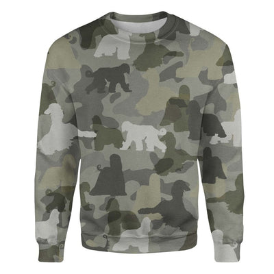 Afghan Hound - Camo - Premium Sweater